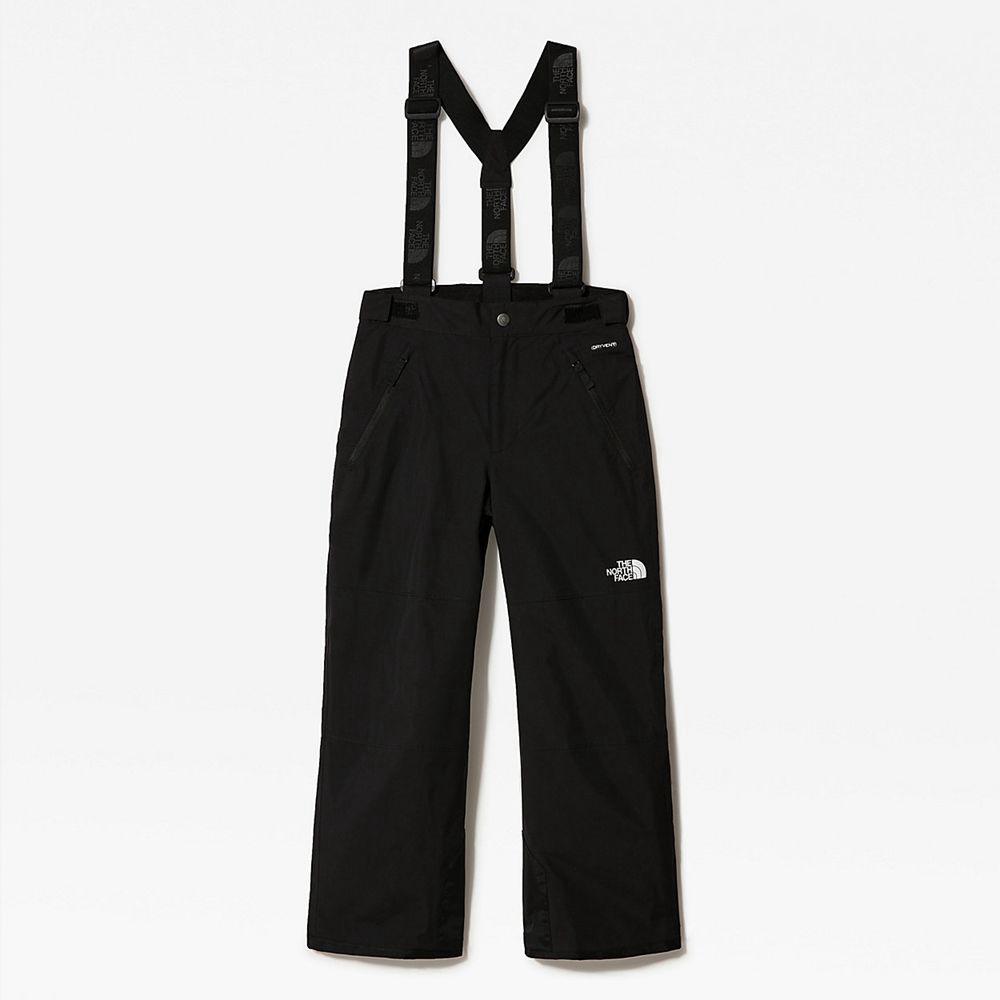 The North Face Snow Quest Suspender Plus Ski Παιδικα Παντελόνι - Μαυρα / Ασπρα (QAMY36152)